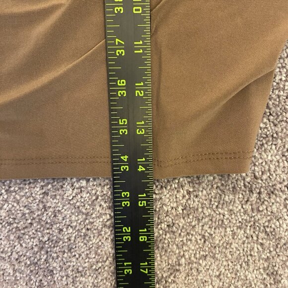 Express Womens Cowl Neck Cropped Cami Spaghetti Straps Sandshell Top Size XL NWT - Picture 10 of 16